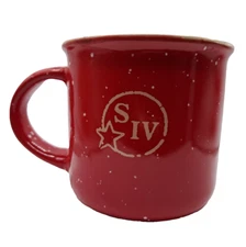 Maker’s Mark Kentucky Bourbon SIV Ceramic Red Speckled Campfire Coffee Mug Cup