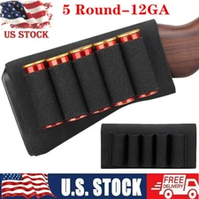 5 Rounds Cartridge Shell Holder Wear-Resistant Cartridges Shotgun Pouches 12GA