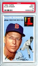1954 Topps Ellis Kinder #47 PSA 9 Red Sox 11515