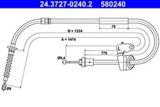 HANDBREMSSEIL MINI T. CLUBMAN 07-14 LE