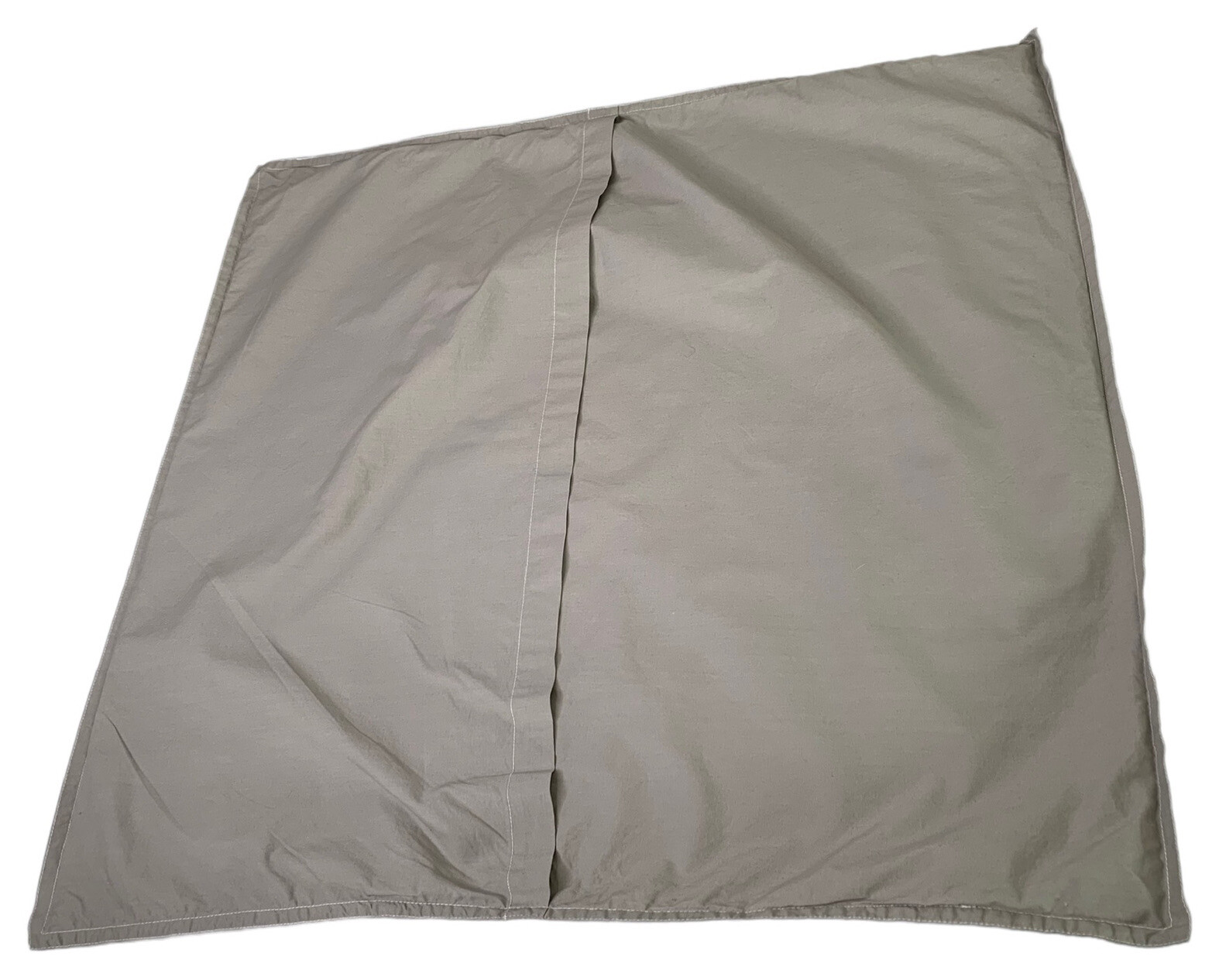 West Elm Pillow Sham Organic Cotton Solid Gray Euro 26x26 Envelope Closure