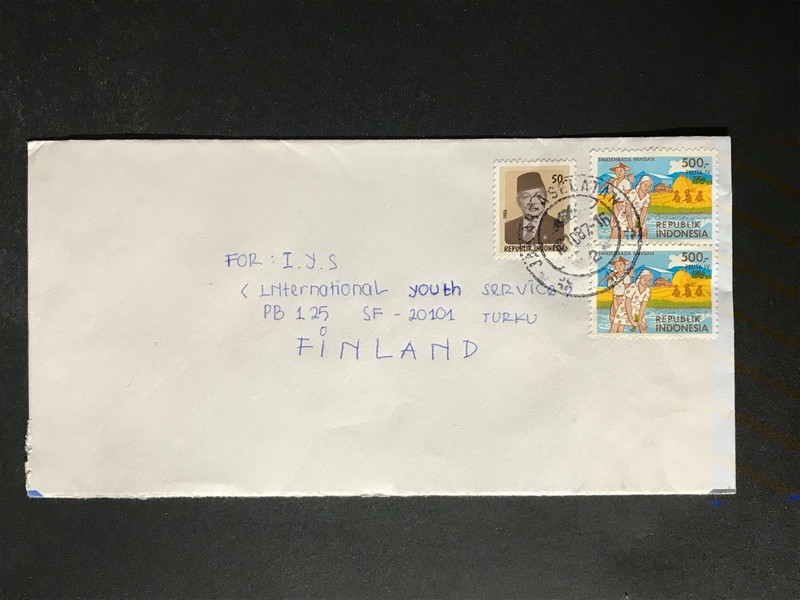 Indonesia #780//B242 Cover to Finland 1970-1999 Cover #742