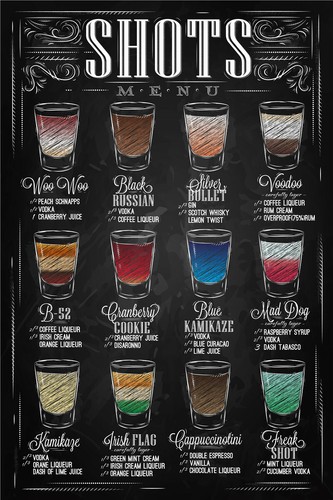 Beer Cocktail Blackboard Paint Silk Canvas Poster Modern Art Decor Unframed A918 - Picture 13 of 16
