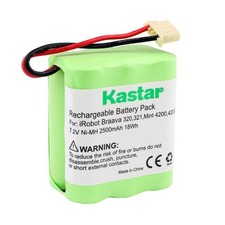 BRAAVA 320 Battery for iRobot Ni-MH 7.2V 2500mAh BRAAVA 320 321 Mint 4200 4205