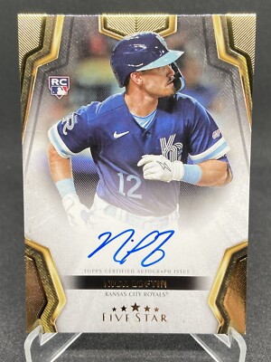 Nick Loftin 2024 Topps Five Star On Card Auto Autograph RC Rookie #FSA-NL Royals