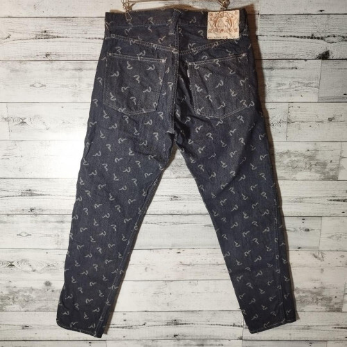 EVISU Seagull print denim jeans LOT 5500 Made in JAPAN yanane 