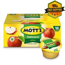 Mott's Applesauce, 18 Cups, 4 Ounce Each