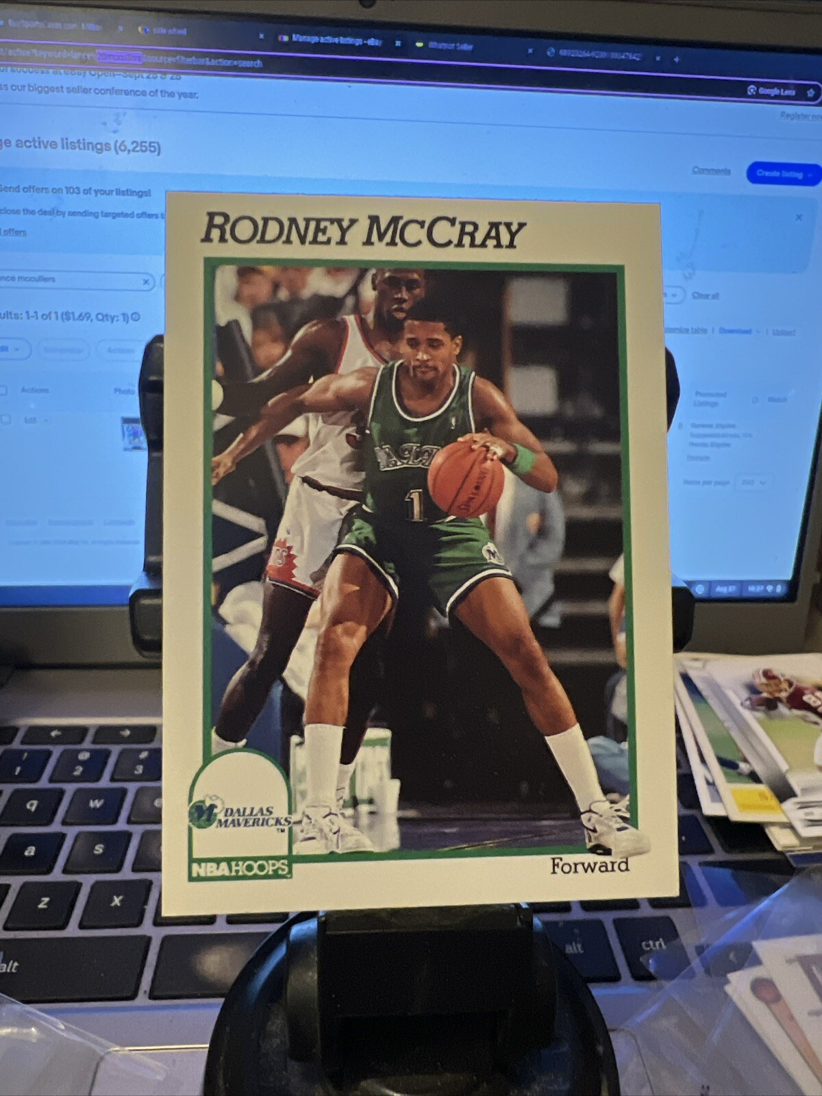 Rodney McCray 1991-92 NBA Hoops Basketball Trading Card #48