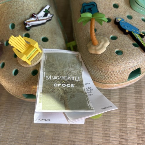 Crocs x Jimmy Buffet Clogs Mens 8 Womens 10 Margaritaville Beach Teal Slides NEW - Picture 5 of 22