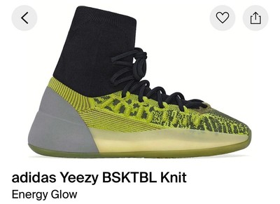 YZY BSKTBL Knit | Energy Glow | US 14 | Kanye / Ye | Adidas  display picture 2