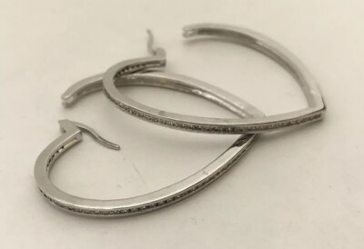 Fallon Women Earrings Heart Shaped Silver New
