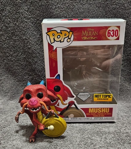 Funko Pop!-DISNEY MULAN- MUSHU- DIAMOND COLLECTION- HOT TOPIC EXCLUSIVE- 630
