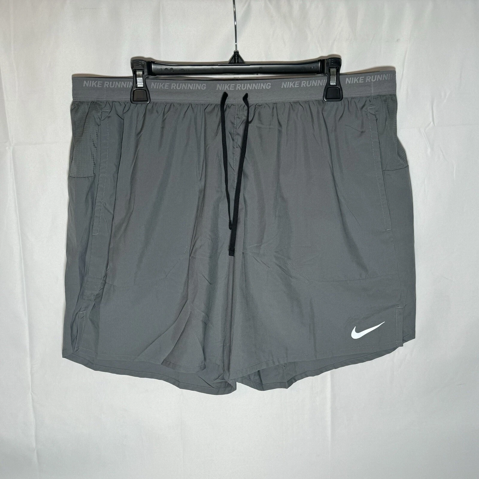Nike Men Dri-Fit 7" Stride Running Shorts Smoke Grey Men’s Sz XXL 2XL DM4761-084