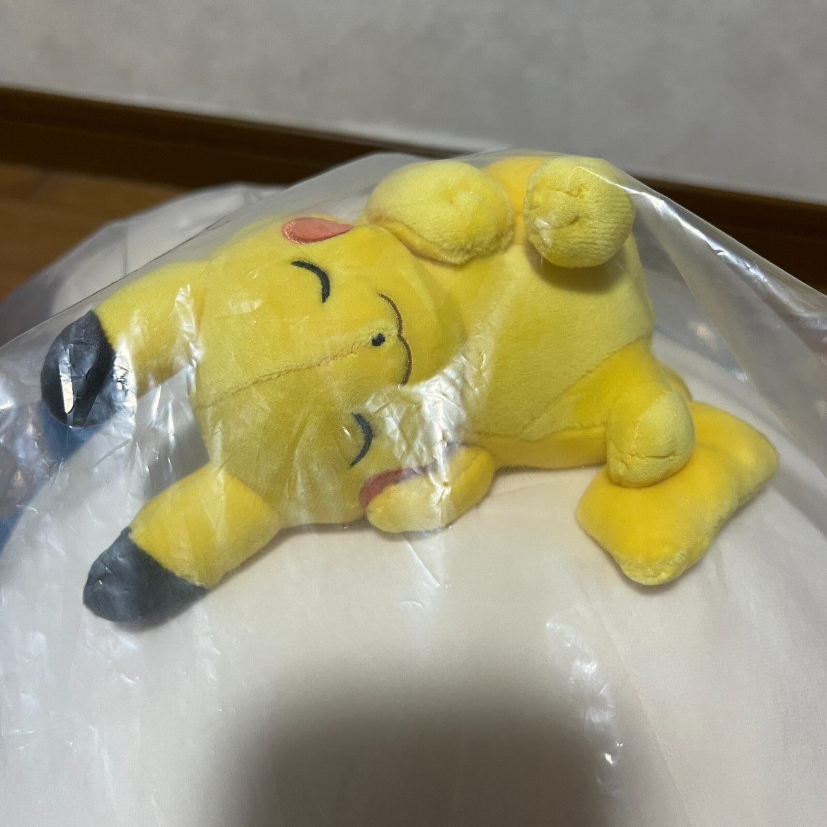 Pokemon Center Snorlax & Pikachu Sleep Motchiri OYASUMI Plush Doll
