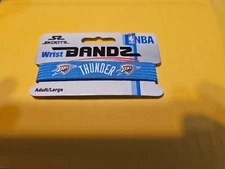 OKLAHOMA CITY THUNDER NBA BASKETB WRIST BAND BANZ OFFICIALLY LICENSED SIZE LARGE