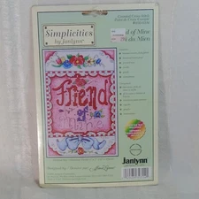 Simplicities by Janlynn "Friend of Mine" by Alma Lynne Counted Cross Stitch Kit