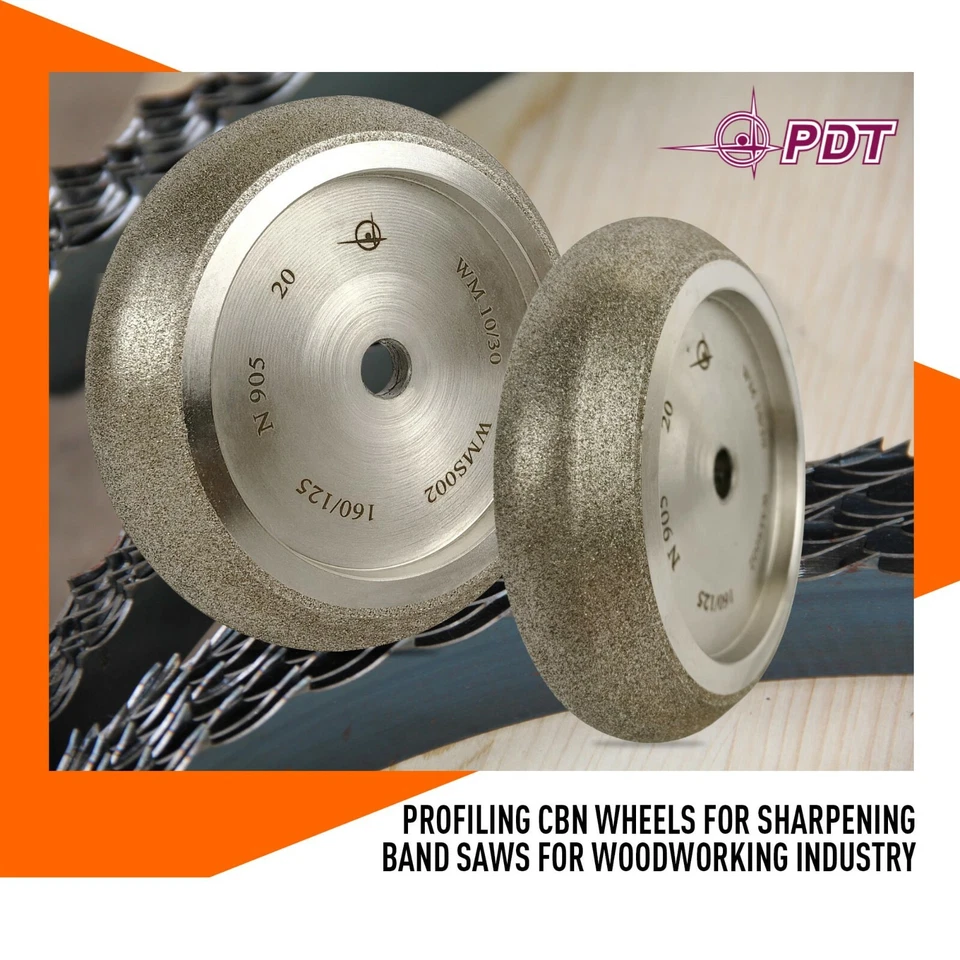 CBN Schleifscheibe 1FF1 für Bandsägen Wheels for sharpening of band-saws