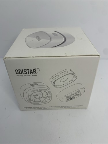Odistar Desktop Vacuum Cleaner White Mini 360 Office Desk Keyboard Cleaner New - Picture 4 of 4