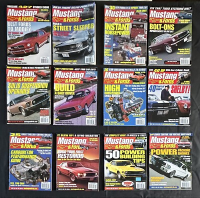 12 Complete Year 2002 Mustang & Fords Magazine High Horsepower Small Blocks Boss