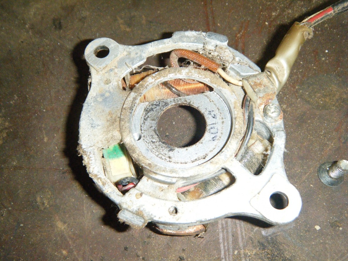 1984 Yamaha Yt60l Trizinger Stator Base Assembly Generator 1hn