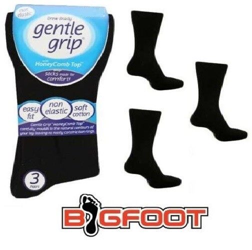 3-12 Pars Men's Gentle Grp Honeycomb Top Soft Non Elastc Dabetc Socks 6-11 | eBay