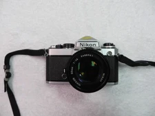 NIKON FE SILVER CAMERA & NIKKOR Ai 50mm F/1.4 LENS 