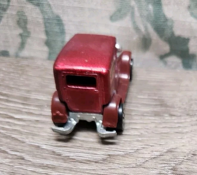Camión de reparto vintage Hot Wheels Early Times 1977 Hong Kong rojo granate Foto 2 de 3