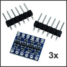 3x Pegelwandler 4 Kanal I2C IIC Logic Level Converter 5V~3.3V für Arduino