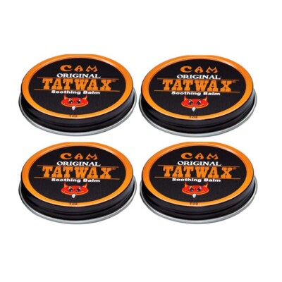 Tatwax Soothing Tattoo Balm Tattoo Aftercare Tattoo Cream 1oz (Pack of 4)