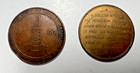 2 (two) 1940 Golden Gate International Exposition Story Petroleum Medals TOKENS — photo 2