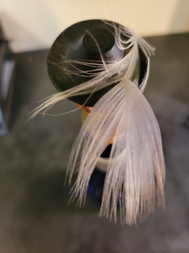 Vintage Anri Rare German man Bottlw Stopper with hat and RARE feather in/on Hat - Picture 9 of 10