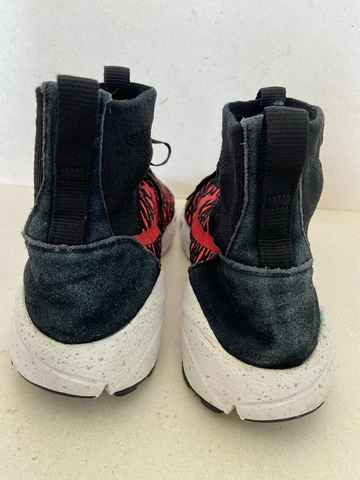 Size 11.5 - Rare Nike Air Footscape Magista Flyknit Black Gym Red 2015 - Image 3 of 4