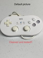 Genuine Nintendo Wii Classic Controller Gamepad RVL-005 White Tested