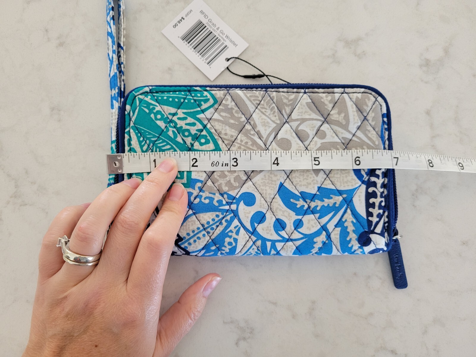 🏖️NWT! Vera Bradley RFID Grab & Go Wristlet Santiago Coastal Beachy