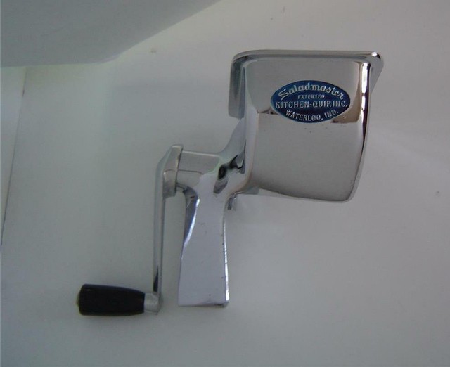 Vtg SaladMaster Food Processor HOPPER BODY AND CRANK HANDLE Replacement