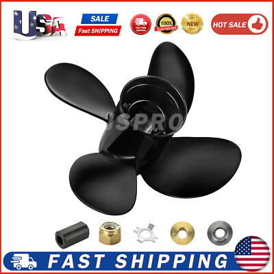 New! 4 Blade Prop 10.3x13 Propeller for Mercury 48-8M8026630 25hp-70hp 13T