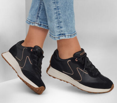 SKETCHERS Ladies Lace-Up Comfort Cushioned Fashion Gusto Sneaker