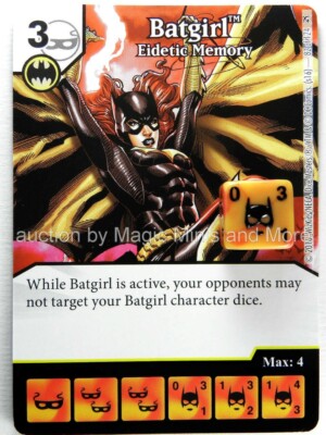 Green Arrow Flash ~ BATGIRL Eidetic Memory #82 rare DC Dice Masters card