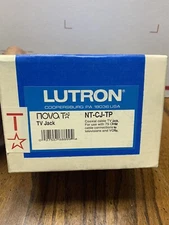 Lutron NT-CJ- Cable Jack Wall Face Plate, F Coaxial Single Gang -