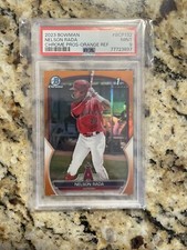 2023 Bowman Chrome Nelson Rada Orange Refractor 1st Prospect /25 PSA 9