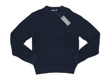 Slate  Stone Wool Blend Crew Neck Textured Men's Sweater M NWT Navy