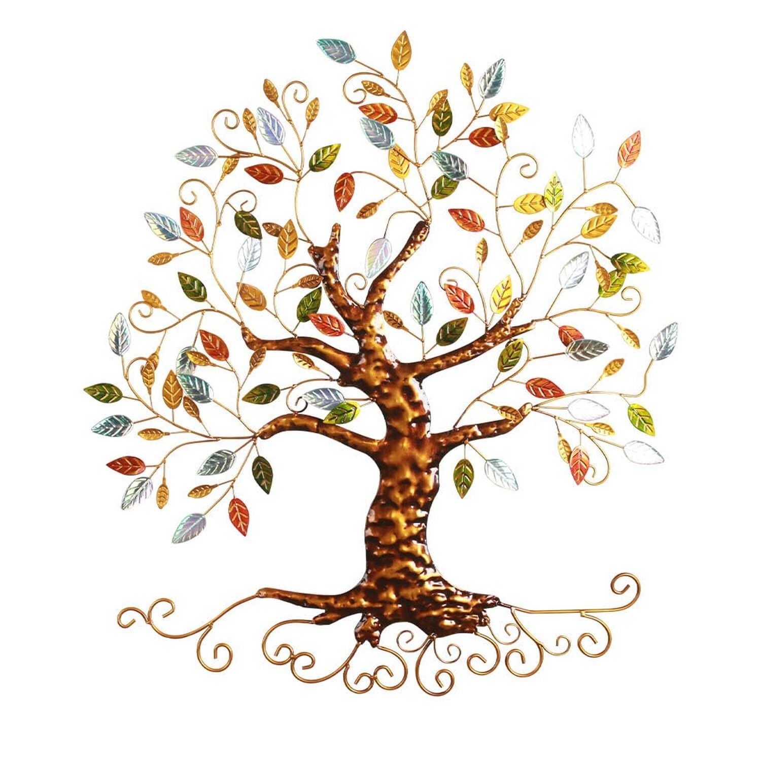 Tree of Life Metal Wall Art Sculpture,Contemporary Iron Artwork Decor for Liv...