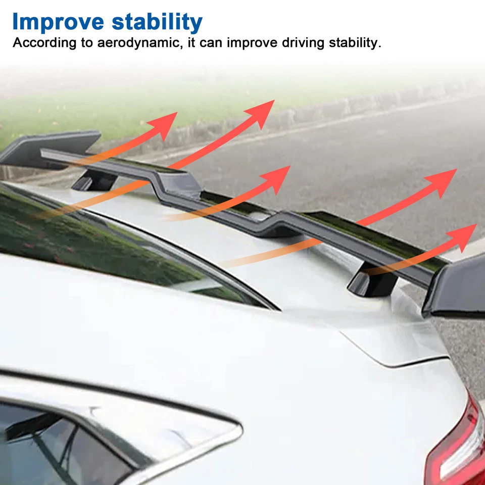 For Hyundai Sonata Sedan Rear Trunk Spoiler Wing Rear Lip TRD Style Rear Spoiler Foto 3 de 4