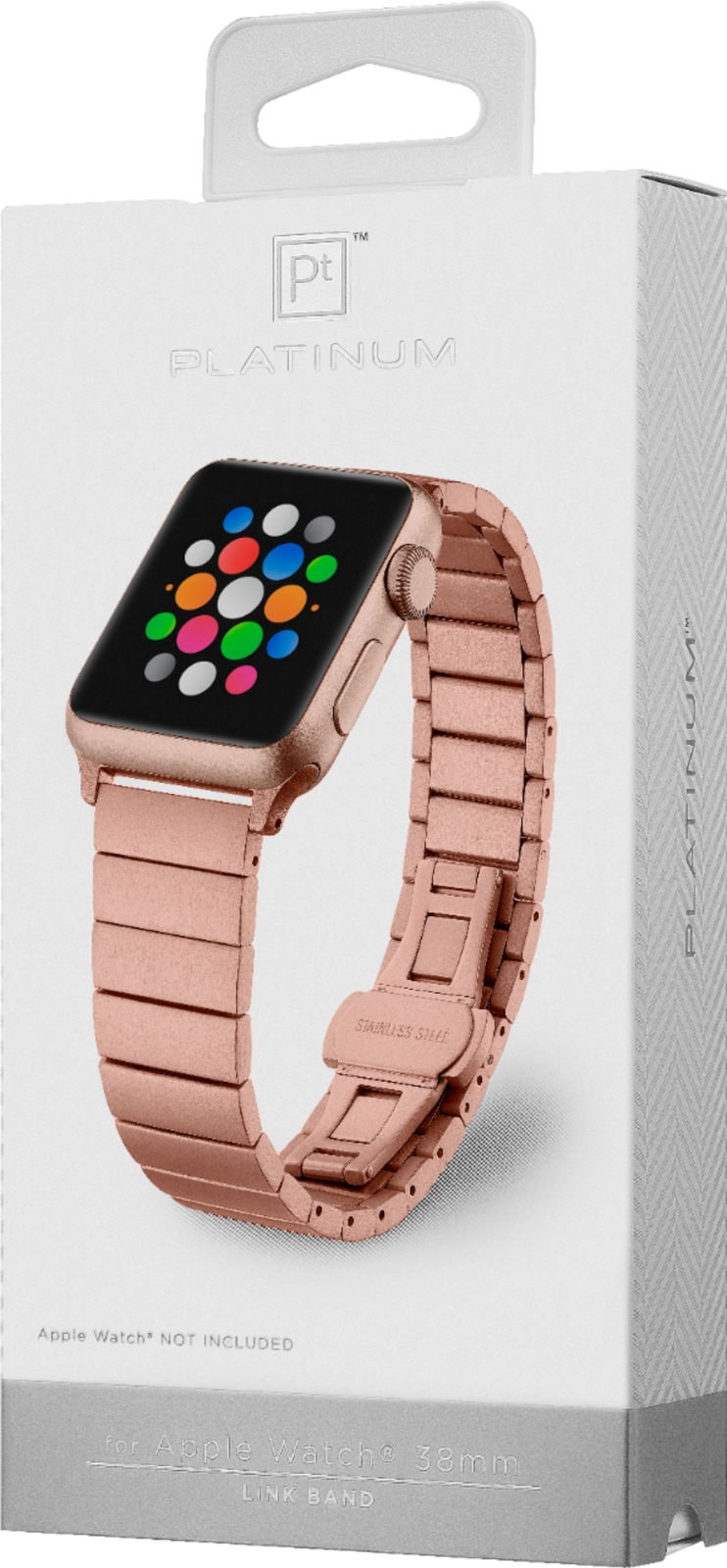 Platinum Stainless Steel Link Band for Apple Watch 38mm, 40mm, 41mm and Ap... 600603229725 eBay