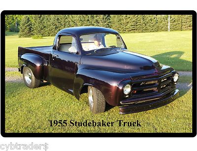 1955 Studebaker Truck Purple  Refrigerator / Tool Box Magnet
