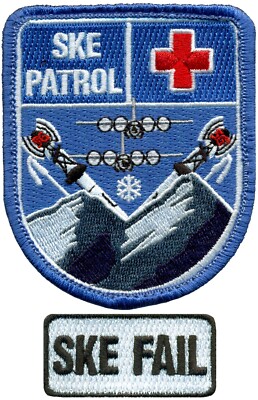 USAF 417th FLIGHT TEST SQUADRON   SKE PATROL + POCKET TAB PATCH SET