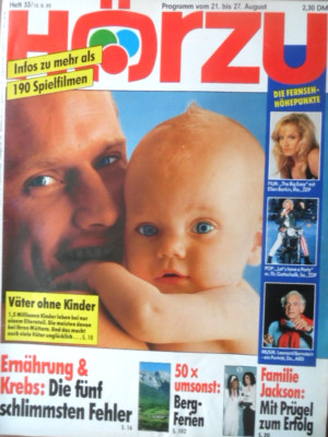 HÖRZU 33 - 1993 B TV: 21.- 27.8. JURASSIC PARK Michael Jackson Sally Carr Mecki