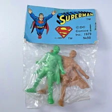 Superman Rubber Figure Vintage 1979 DC Comics Keshi Gomu Japan Dead stock  03
