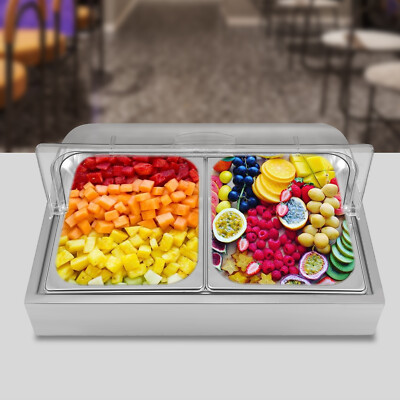 Ice Food Serving Display Tray, Buffet Cold Serving Display Tray, Cooling Food