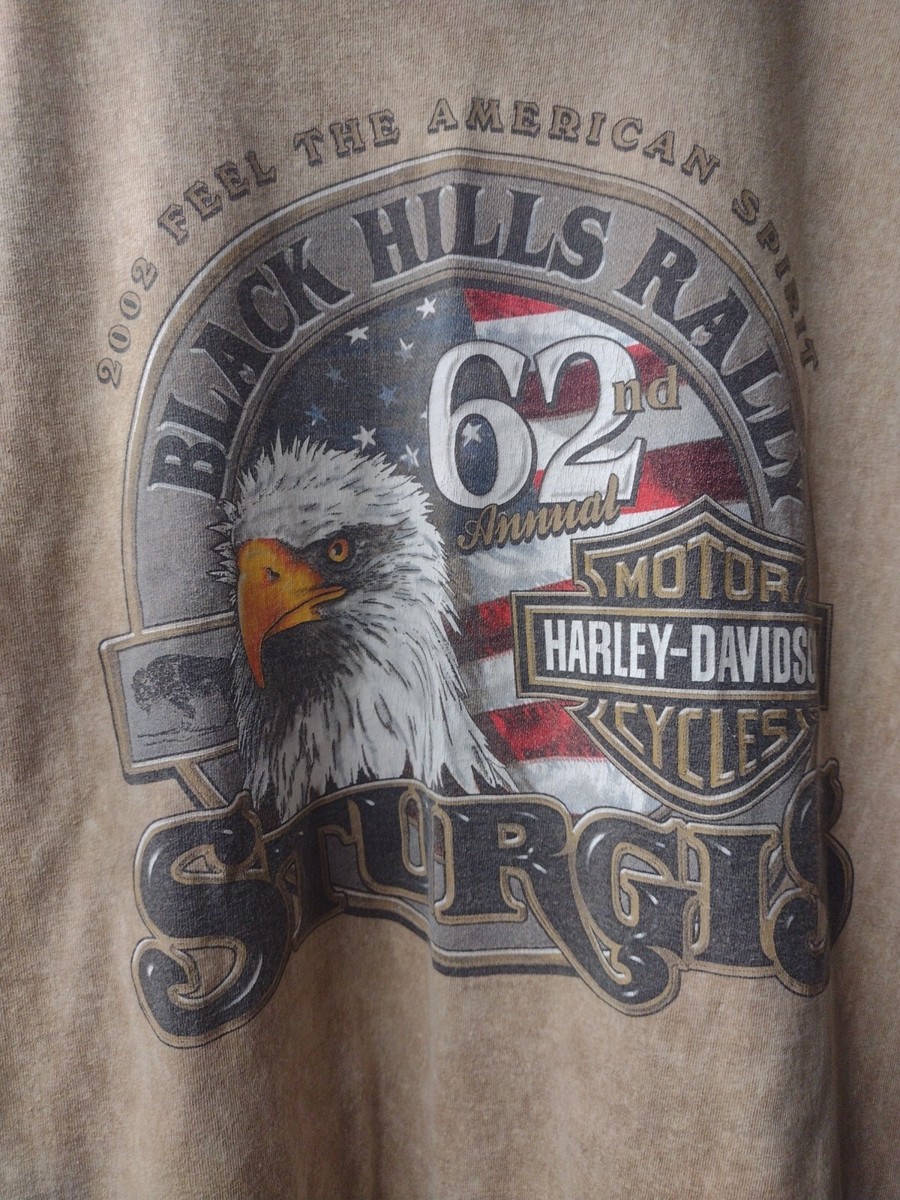 古*～様 Harley-Davidson ブラックヒルズラリー2002 Tシャツ 2002 Harley Davidson Sturgis Black Hills Rally T-shirt